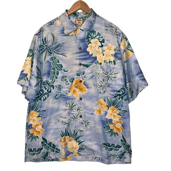 TOMMY BAHAMA Men’s Button Down Casual Silk Shirt Size M - Picture 4 of 8